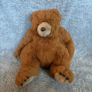 Hamilton Gifts Presents Brown Bear Plush Vintage Stuffed Animal Soft Toy